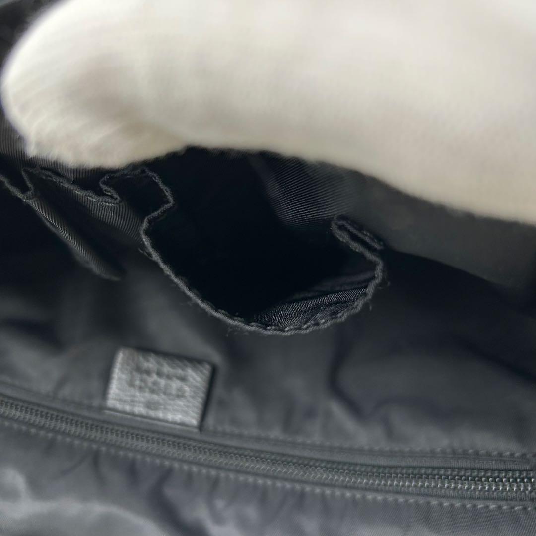 【美品】グッチ ショルダーバッグ 2way メッセンジャー ナイロン ブラック