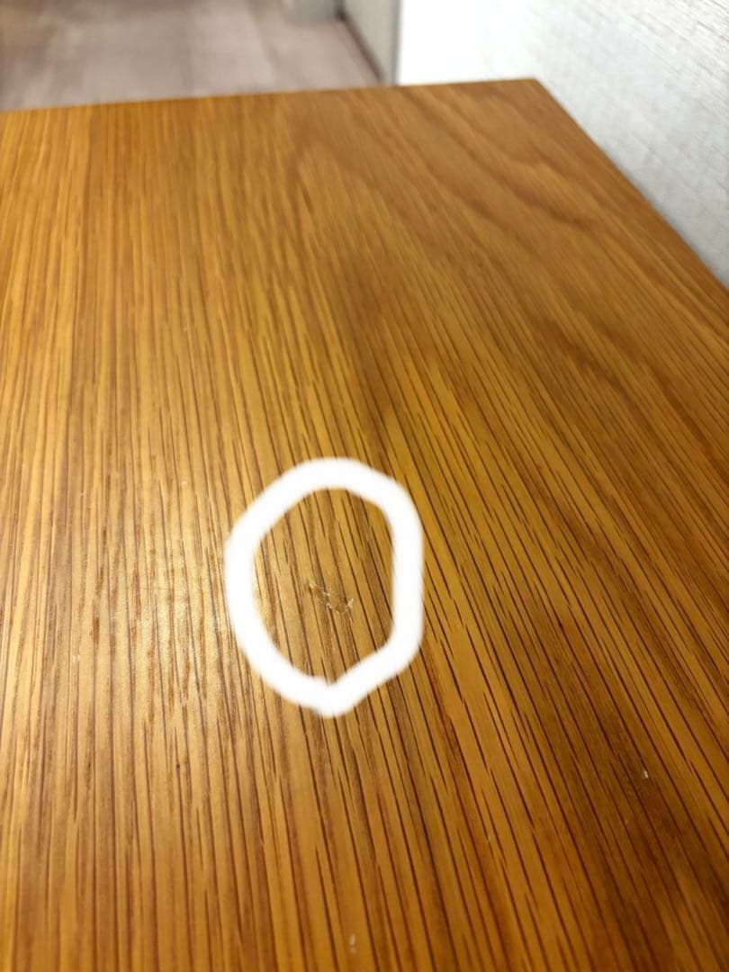 無印良品　板と脚でできた木製テーブル オーク材80×80