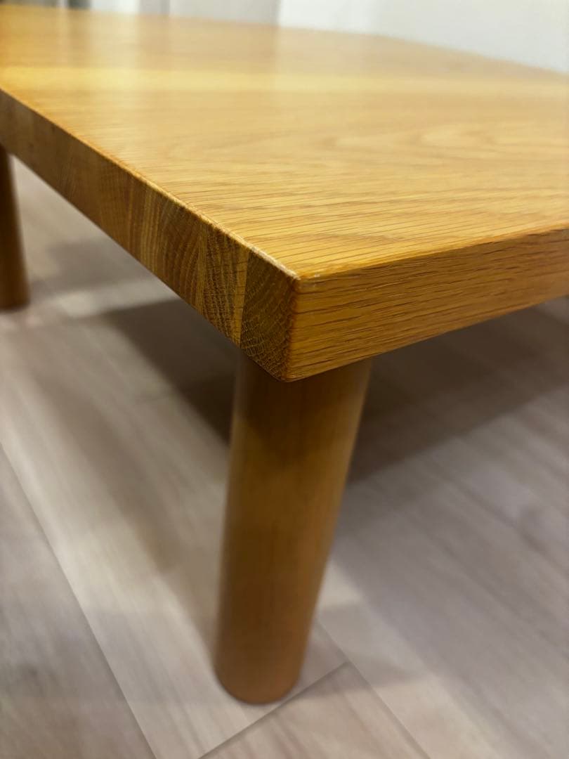 無印良品　板と脚でできた木製テーブル オーク材80×80