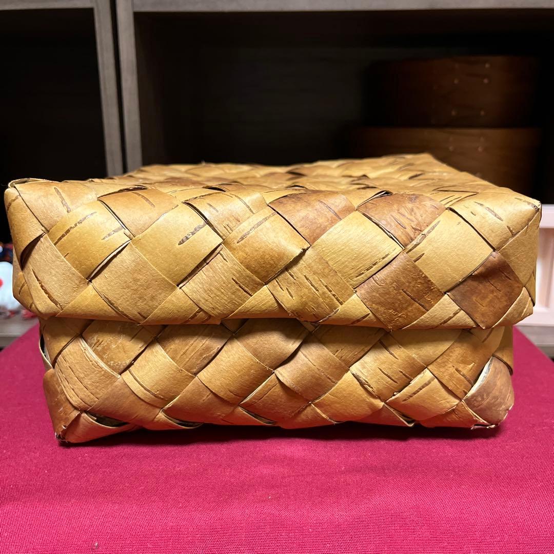 値下げ　期間限定セールGalina ガリーナ 白樺かご　フィンランド　収納