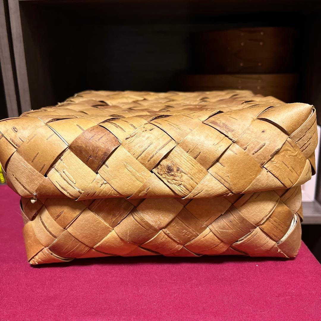 値下げ　期間限定セールGalina ガリーナ 白樺かご　フィンランド　収納