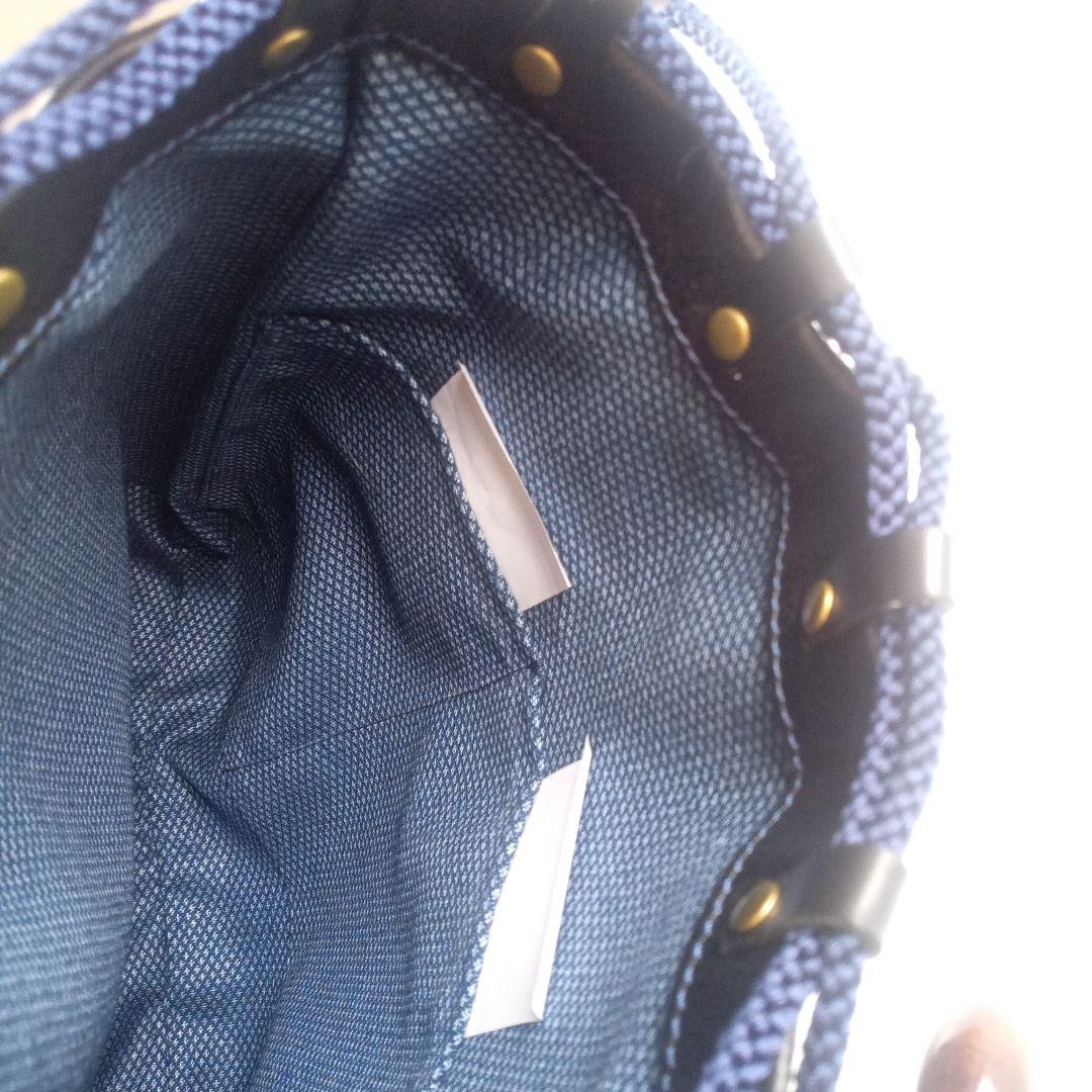 【未使用に近い/レザー巾着/信玄袋//ブラック】