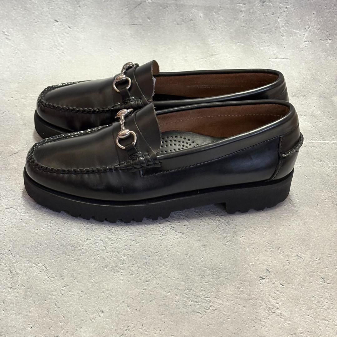 美品　ジーエイチバス　G.H.Bass (37) 革靴　ビットローファー　レザー