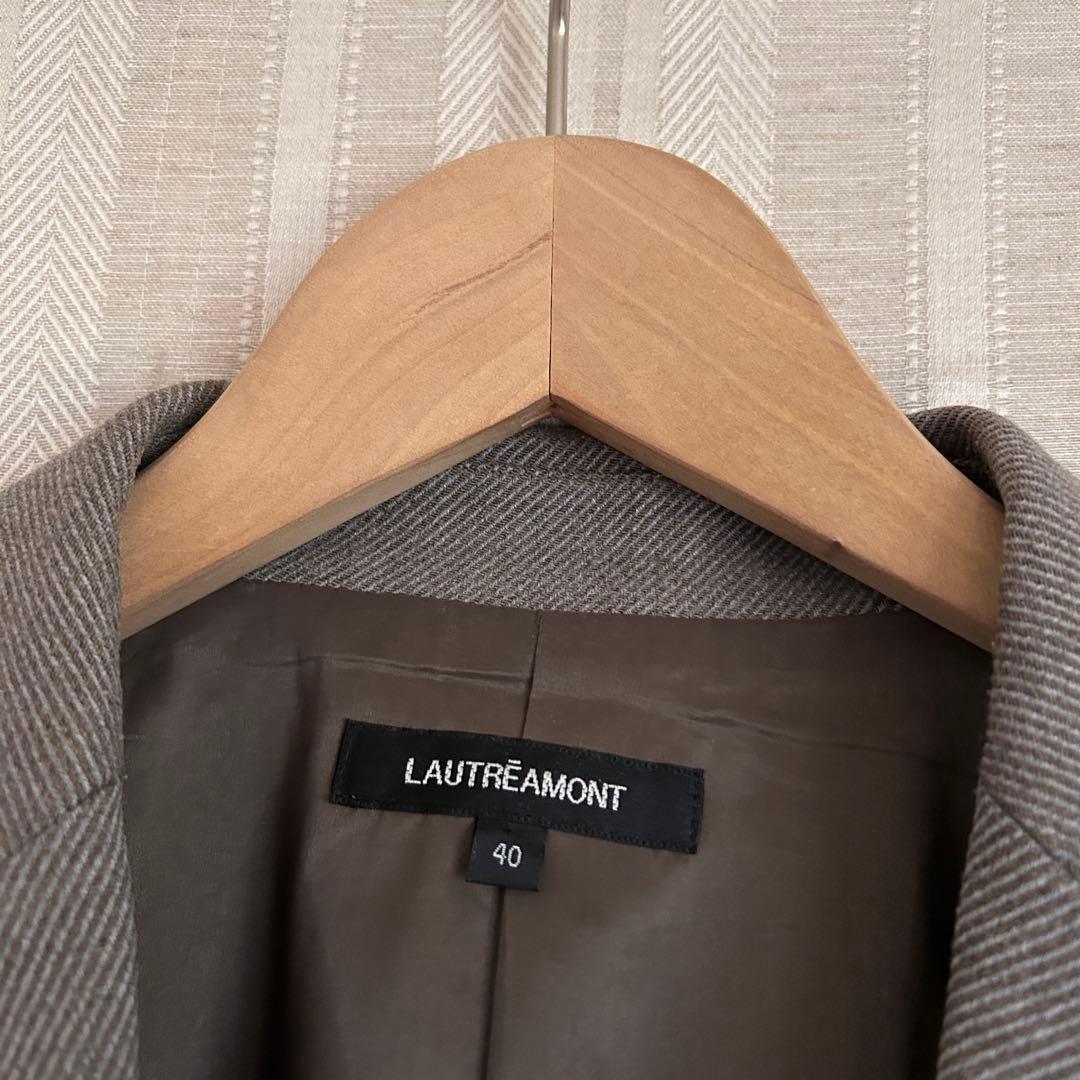 LAUTREAMONT 冬物　ストレッチテーパードパンツスーツ　Lサイズ