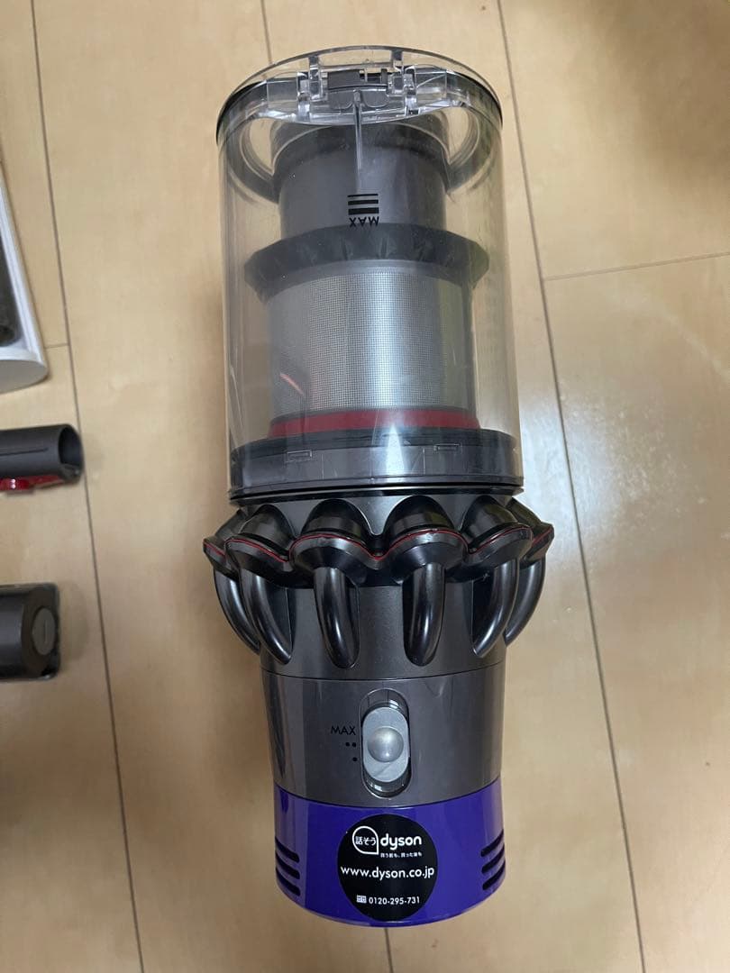 【美品】ダイソン V10 SV12　純正フロアドック付エコーモード69分