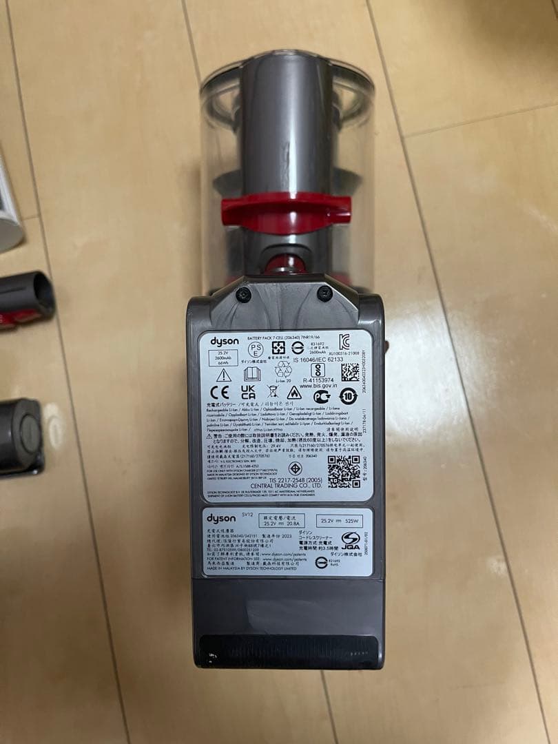 【美品】ダイソン V10 SV12　純正フロアドック付エコーモード69分