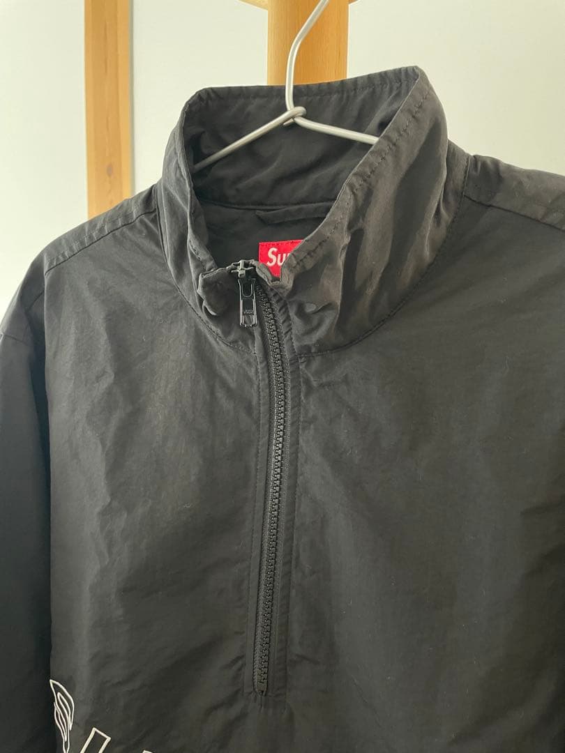 SUPREME Corner Arc Half Zip Pullover 黒 S