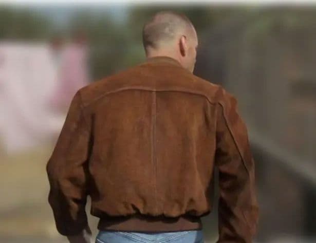 ショット　ブラウン スエード ボンバージャケット 40