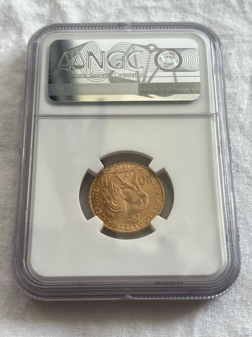 NGC MS 66 フランス　マリアンヌルースター20フラン