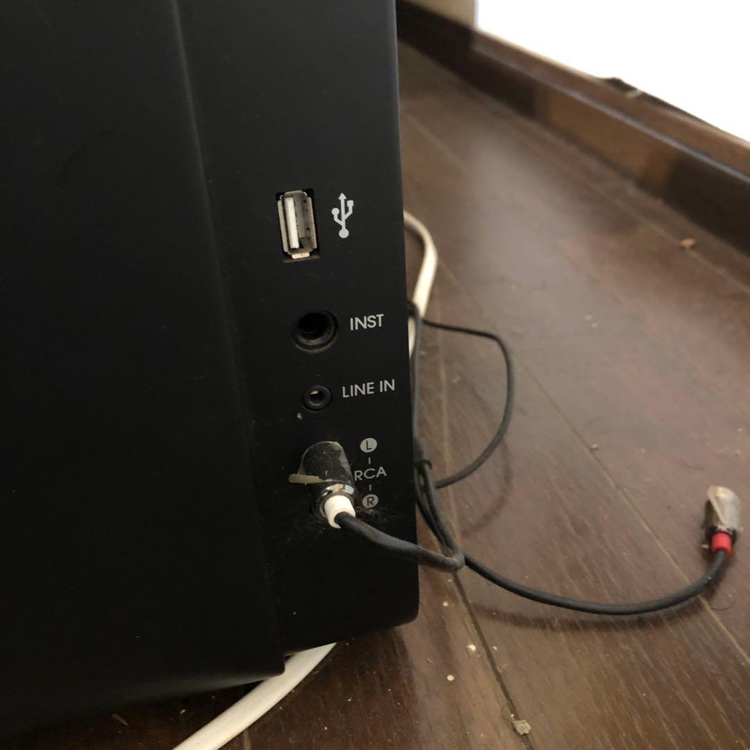 ブラック スピーカー 3つ搭載 USB対応