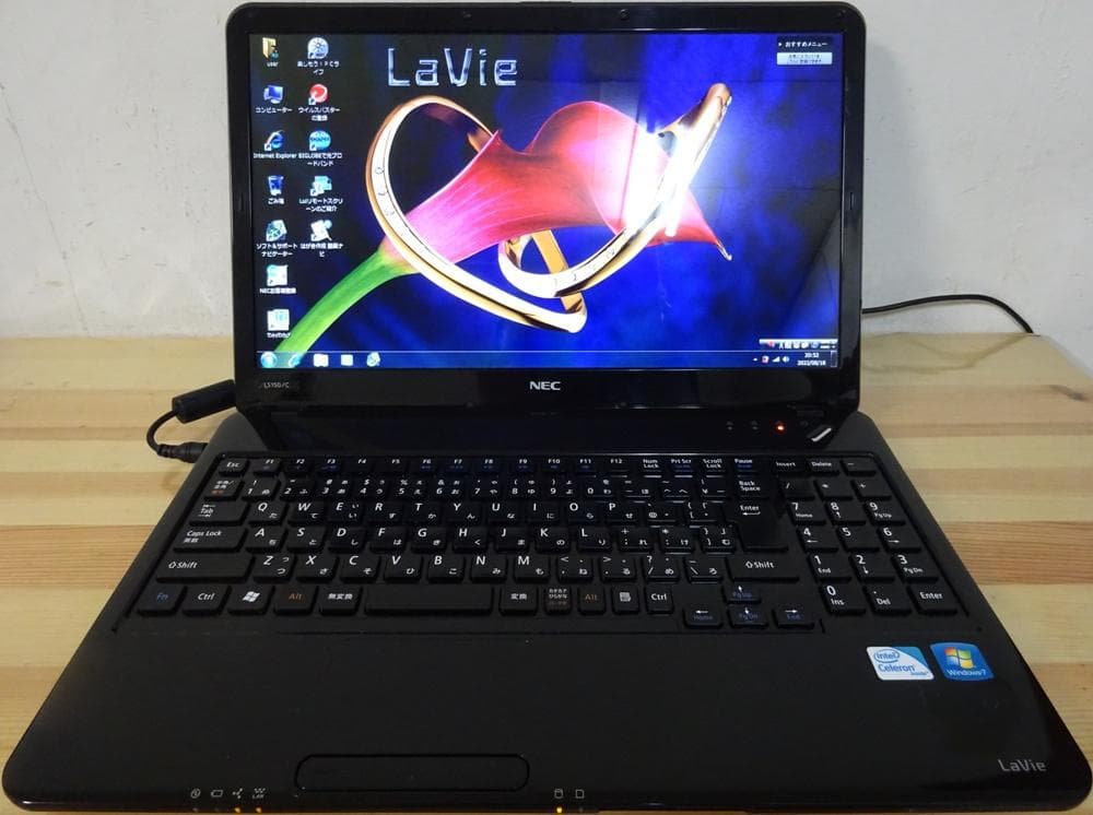 NEC ノートパソコン PC-LS150CS1YB/中古美品