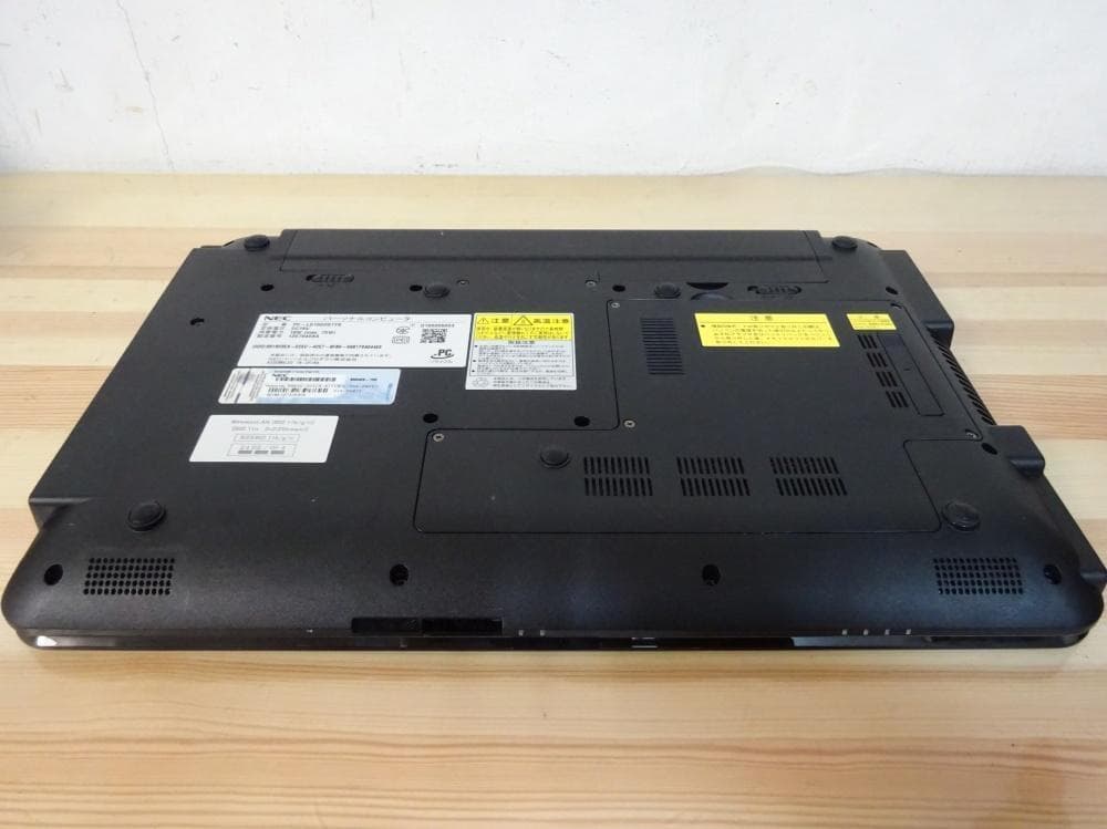NEC ノートパソコン PC-LS150CS1YB/中古美品
