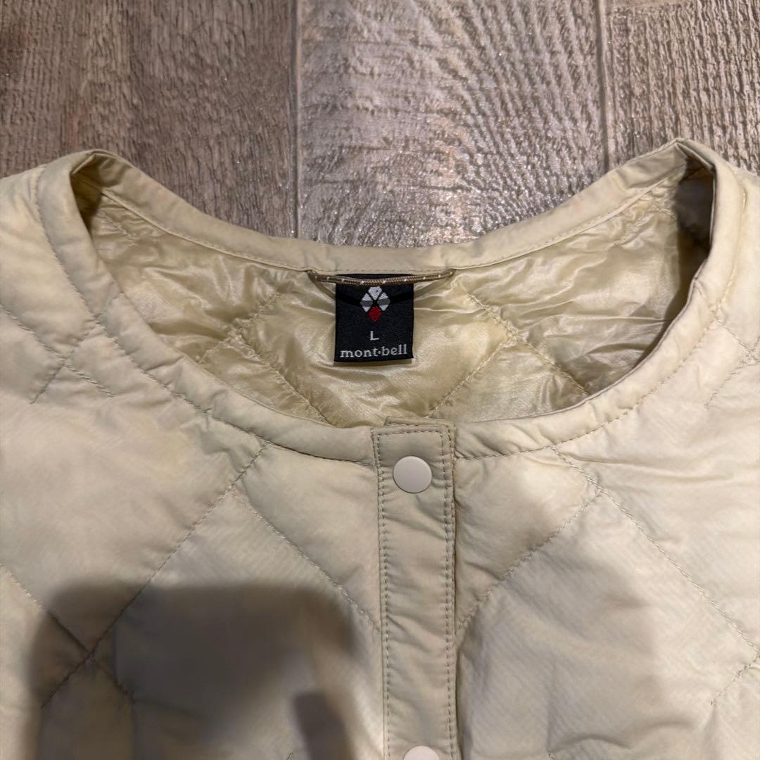 mont-bell スペリオダウン　ラウンドネックジャケット アイボリー　L