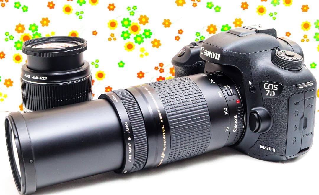 キャノン Canon EOS 7D Mark II☆スマホ転送☆ダブルレンズ