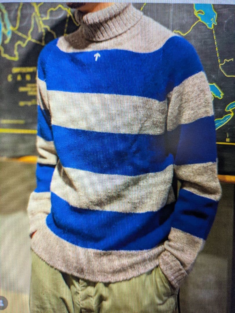 【英国製】Nigel Cabourn シームレス ロールネックセーター 46