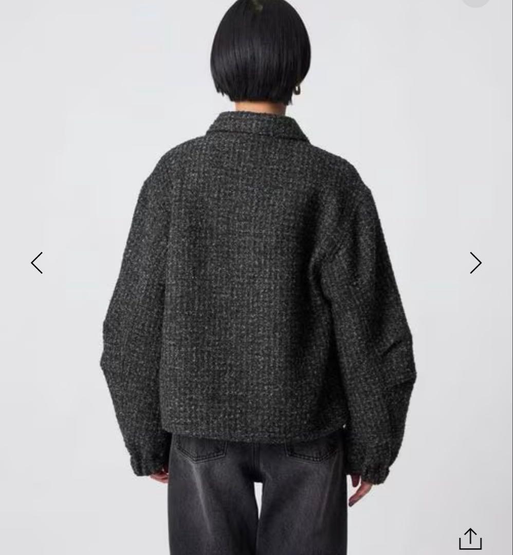 新品♡ユナイテッドアローズ　CITEN ツイードブルゾン　ブラック