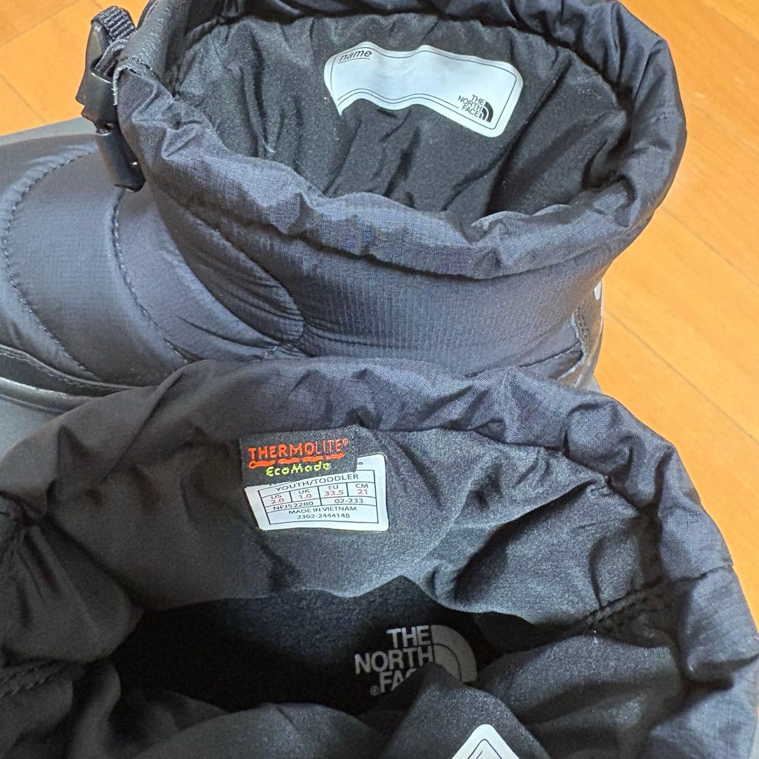 美品THE NORTH FACE ヌプシブーティロゴショート　21cm