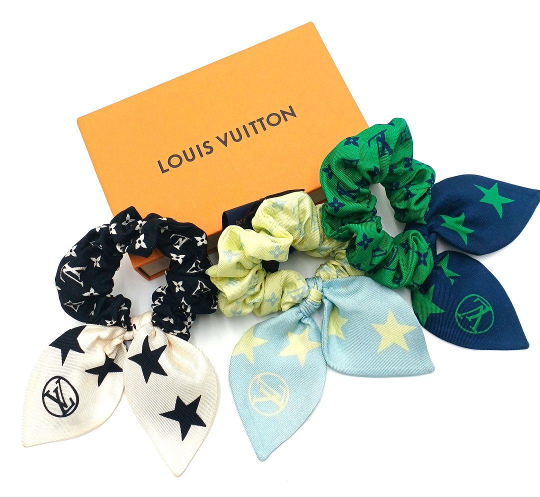 ヴィトン Louis Vuitton シュシュセット(ホワイト×ブラック)