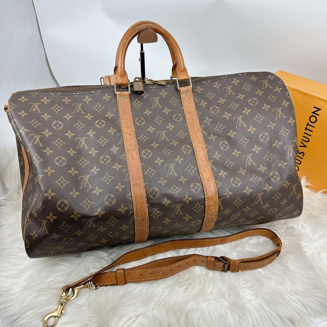 ルイヴィトン　モノグラム　キーポル55 バンドリエール