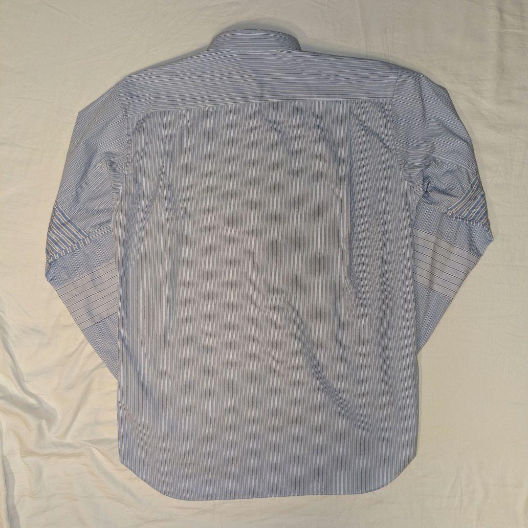 CDG COMME des GARÇONS ストライプ パッチワーク 長袖シャツ
