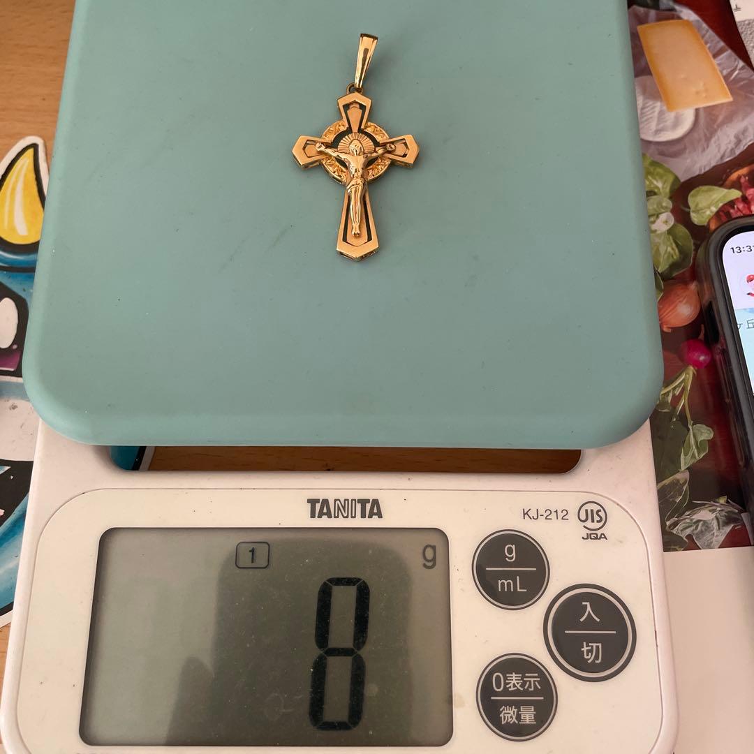 18kクロスペンダント