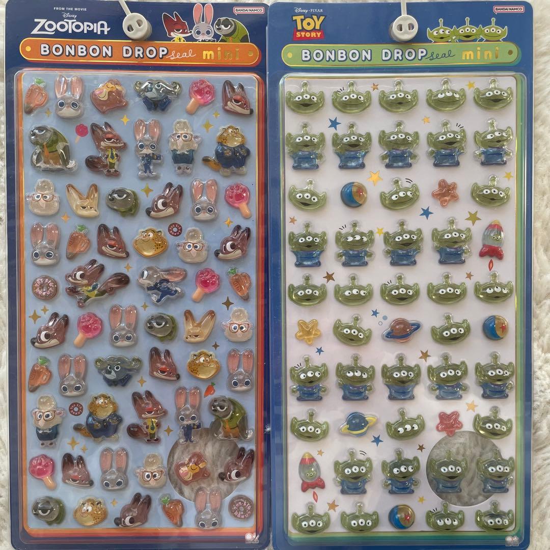 ボンボンドロップシール　正規品　まとめ売り　6枚セット　ディズニー　ズートピア