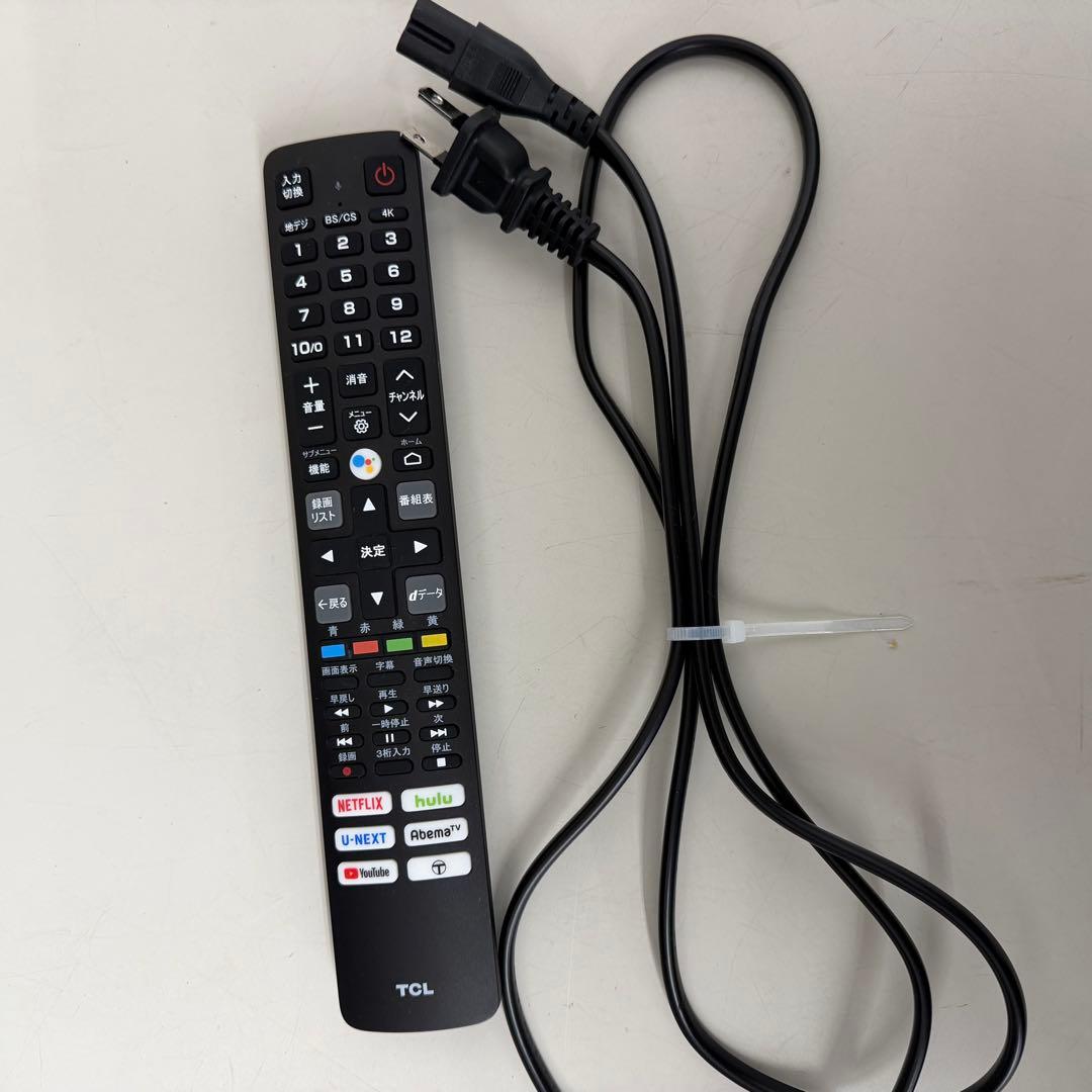 4K TCL 大画面液晶テレビ 本体　43P618 リモコン付き