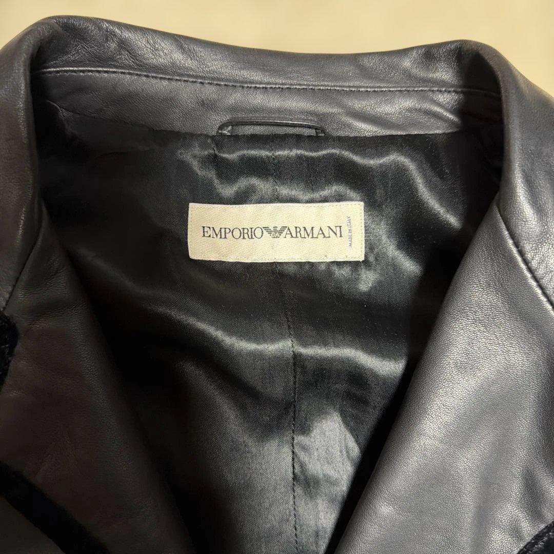 s*様 エンポリオアルマーニ　レザージャケット