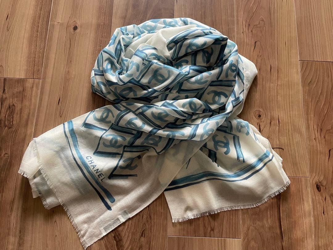 未使用　CHANEL ノベルティ ストール パシュミナ ココマーク