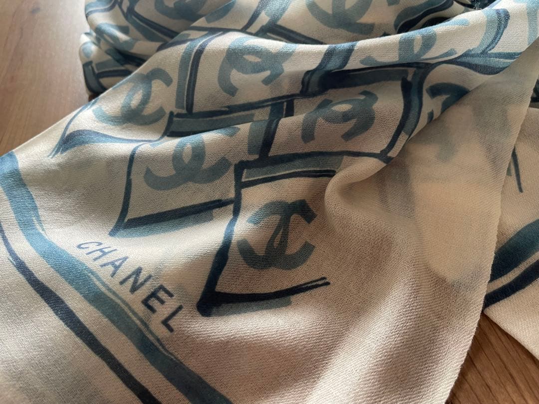 未使用　CHANEL ノベルティ ストール パシュミナ ココマーク