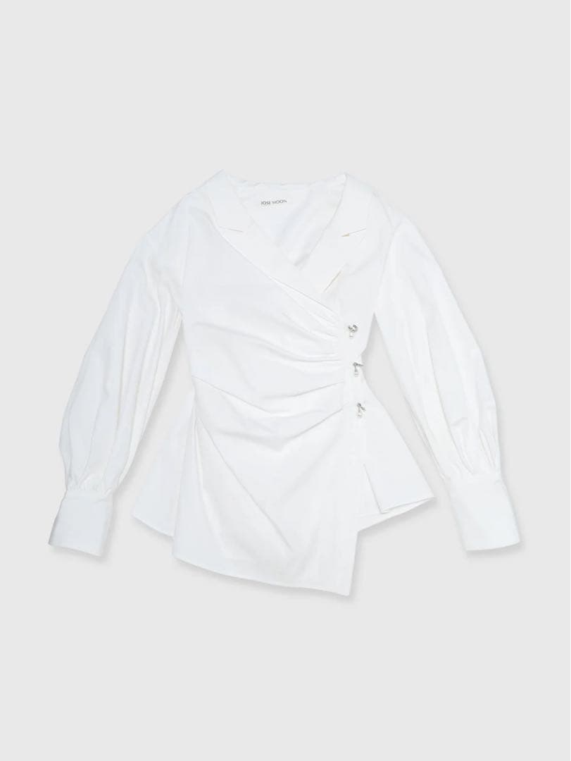 トップス josemoon DEFORMATION PEARL SHIRT