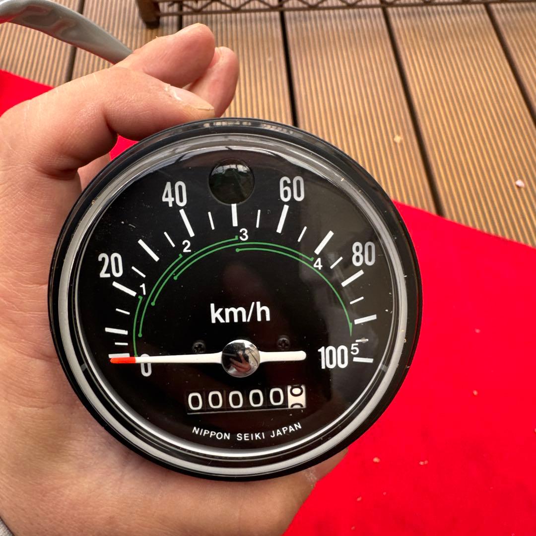希少品当時物新品未使用SS50純正スピードメーター100km 5速(4ミニ