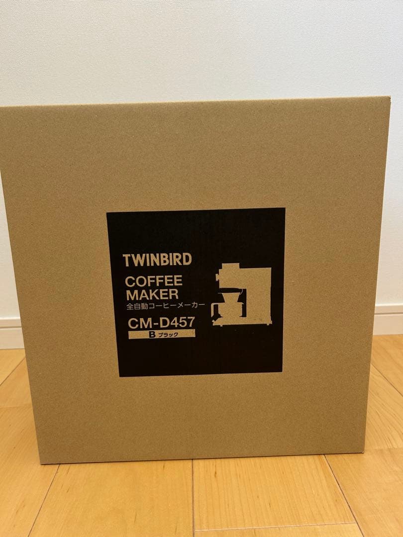ツインバード コーヒーメーカー 全自動 ブラック 黒 CM-D457B