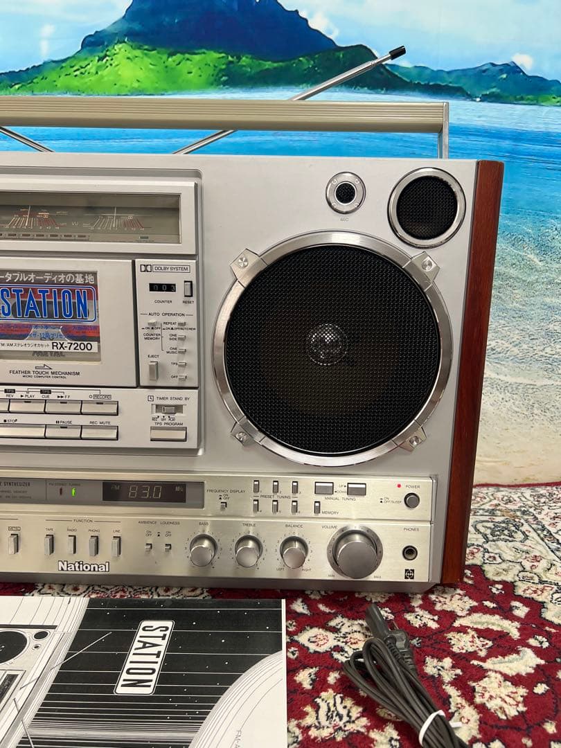 ナショナル ラジカセ RX-7200 受信可 長期保管品希少中古非常に美品状態