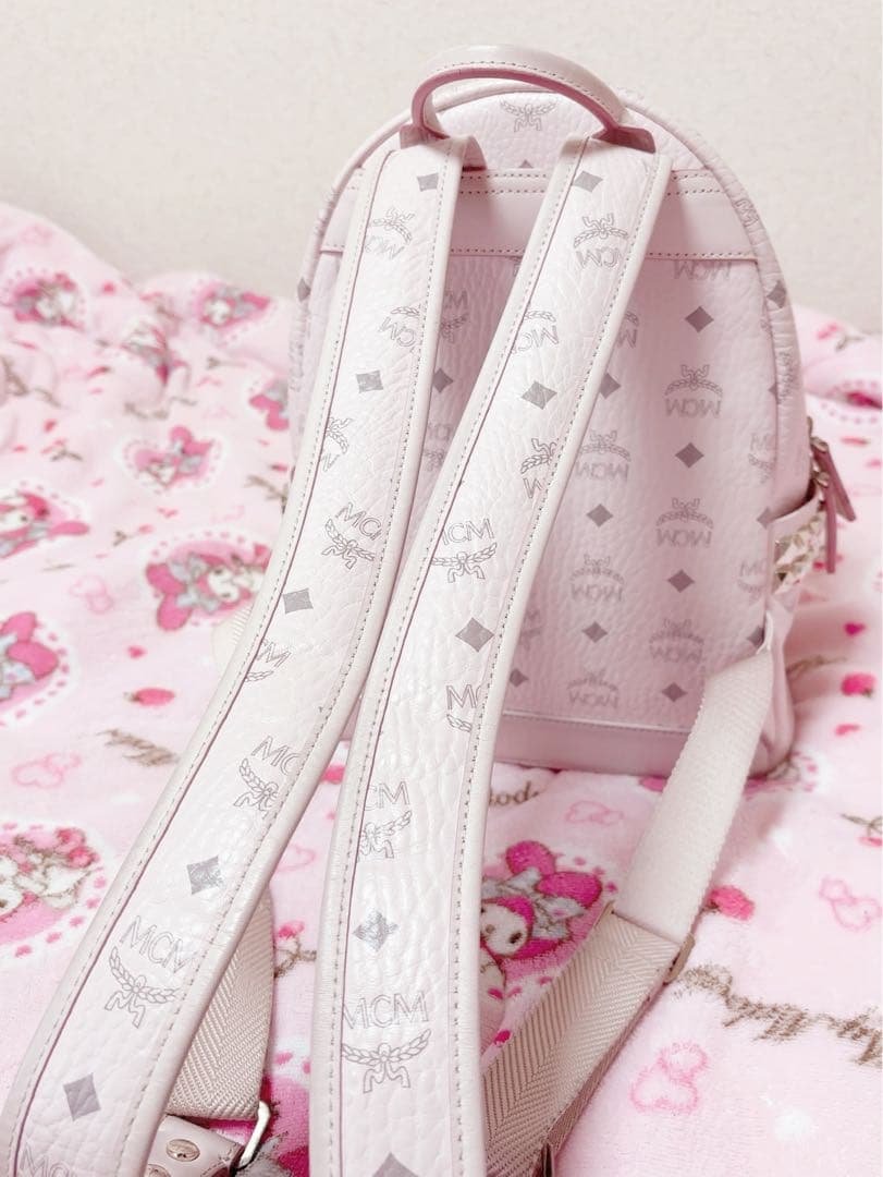 美品 mcm リュック パウダーピンク Sサイズ small スモール