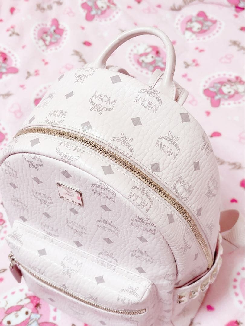 美品 mcm リュック パウダーピンク Sサイズ small スモール