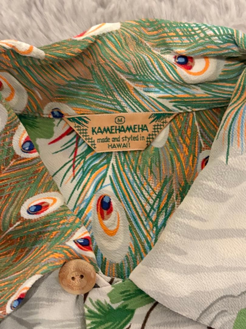 SUNSURF PEACOCK SS33561 シャツアロハ孔雀半袖レーヨン