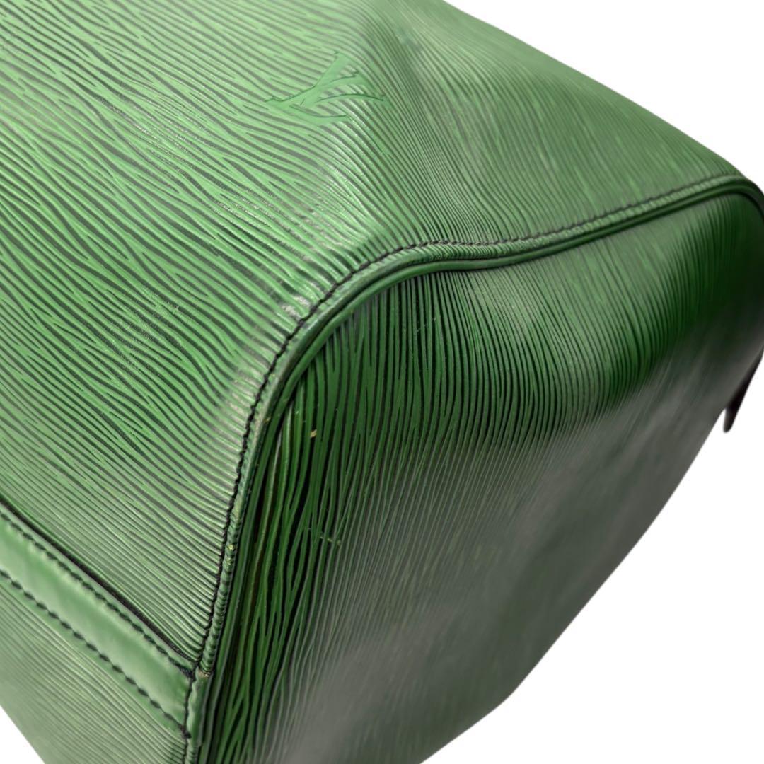 【美品】ルイヴィトン エピ キーポル45 ボストンバッグ レザー グリーン502