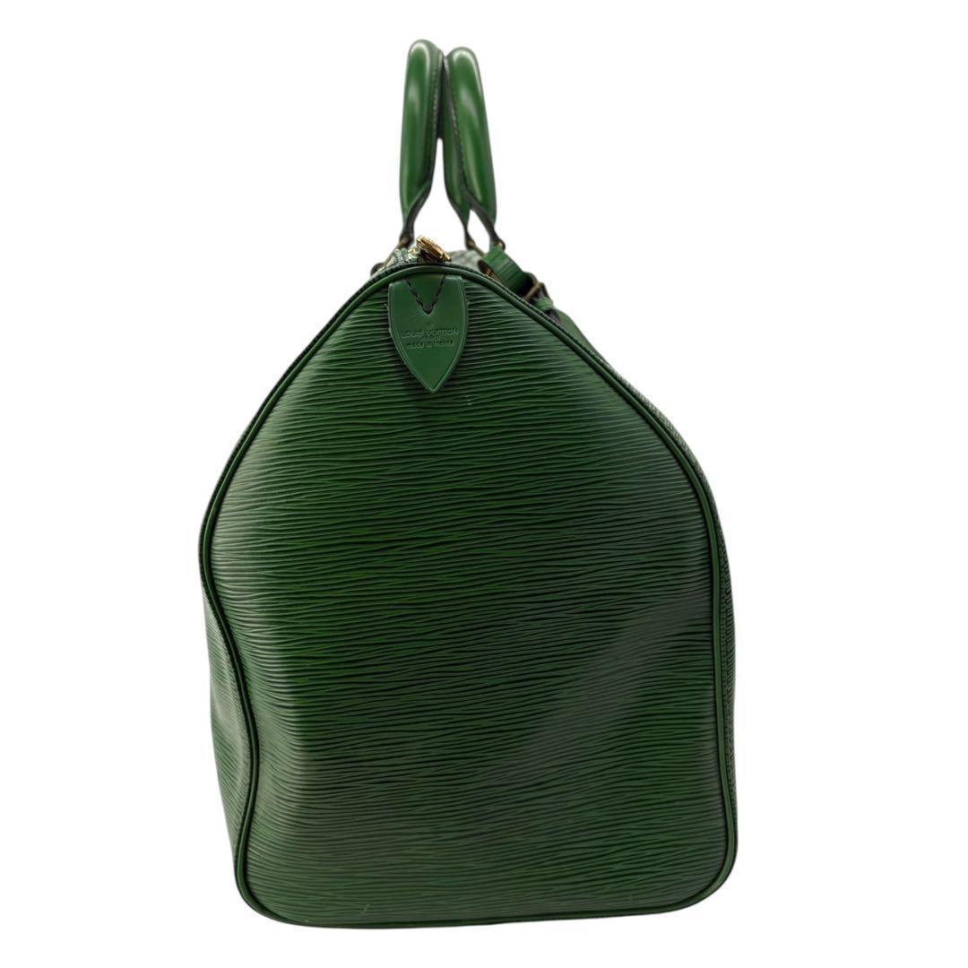 【美品】ルイヴィトン エピ キーポル45 ボストンバッグ レザー グリーン502