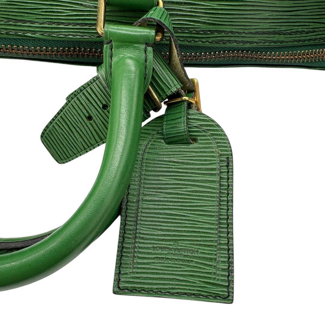 【美品】ルイヴィトン エピ キーポル45 ボストンバッグ レザー グリーン502