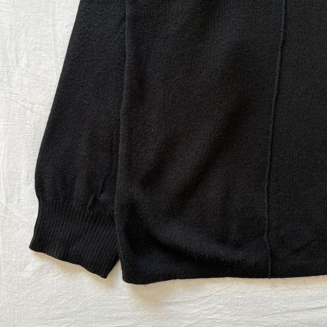 【サイズ1 / KAIKO】ボックスニットシャツ ブラック