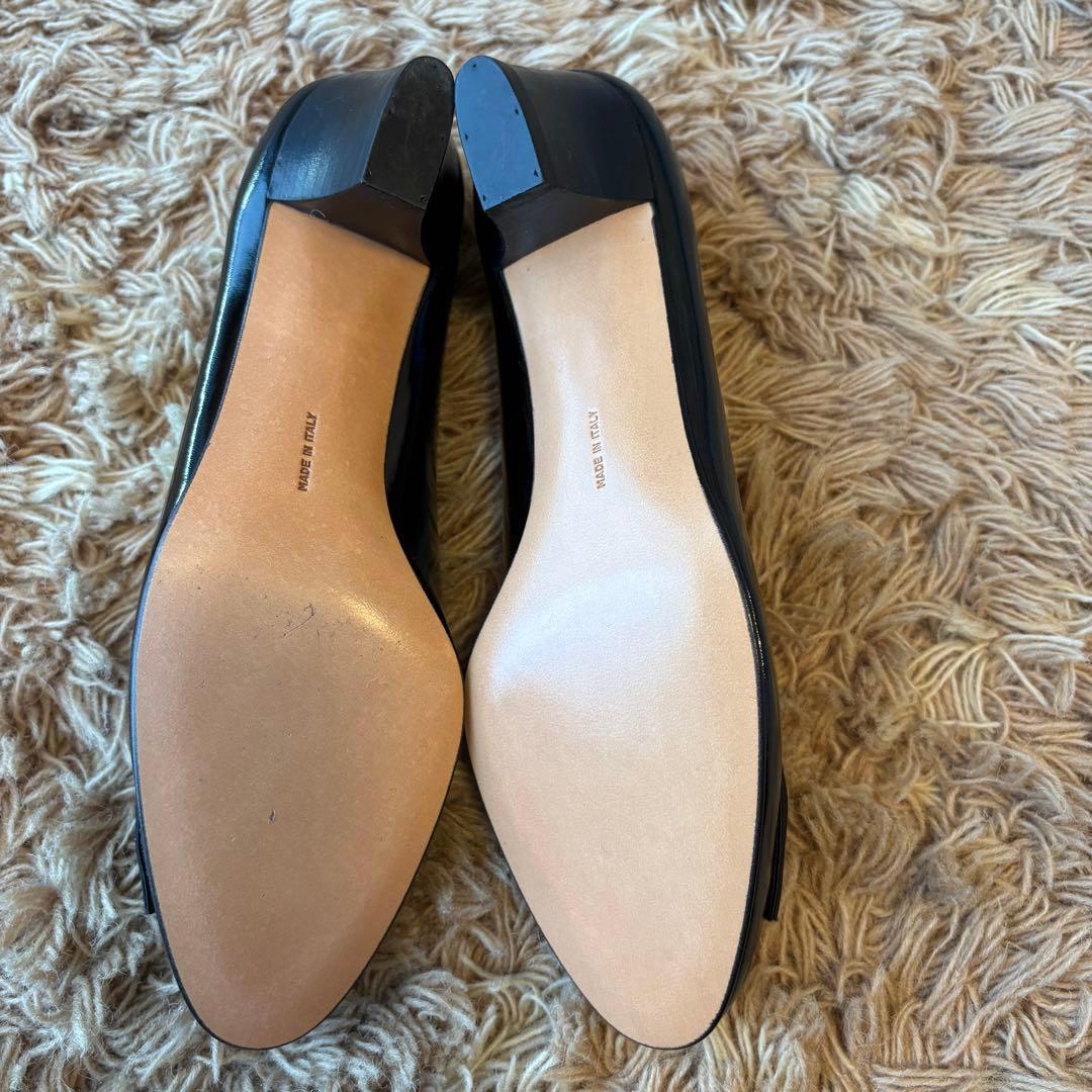 【未使用】フェラガモ ヴァラリボン パンプス レディース 6.5 ブラック