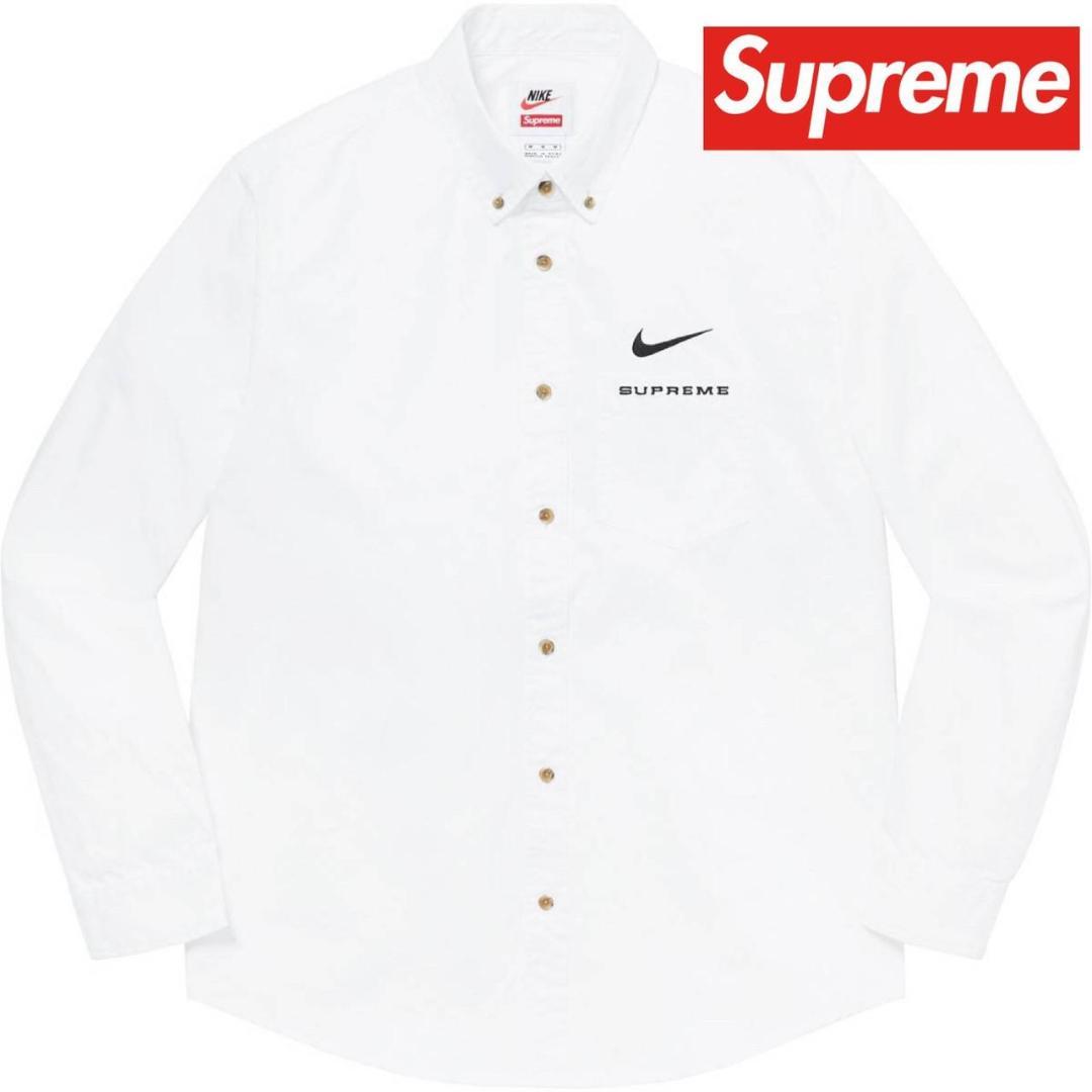 【完売品！入手困難】SUPREME　×　NIKE　コラボ　Twill　シャツ M
