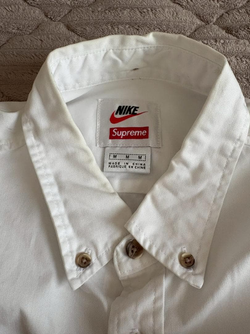 【完売品！入手困難】SUPREME　×　NIKE　コラボ　Twill　シャツ M
