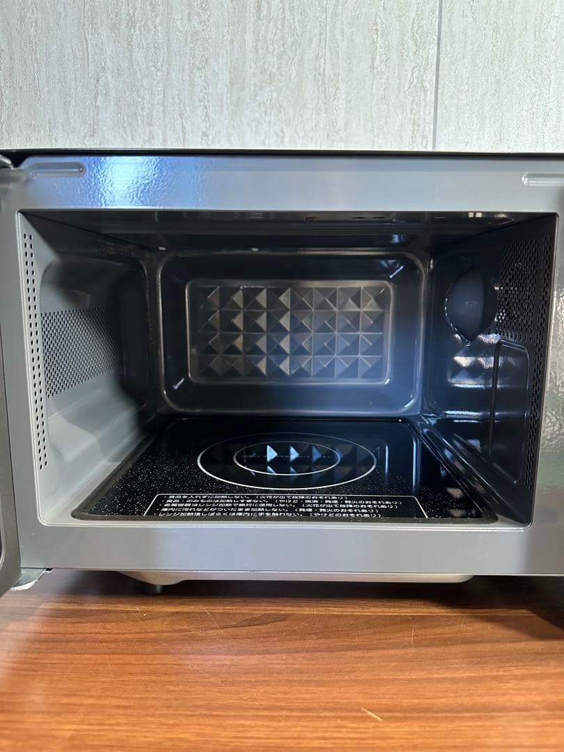 PRW-F180(B) 山善電子レンジ 18L 単機能　ブラック