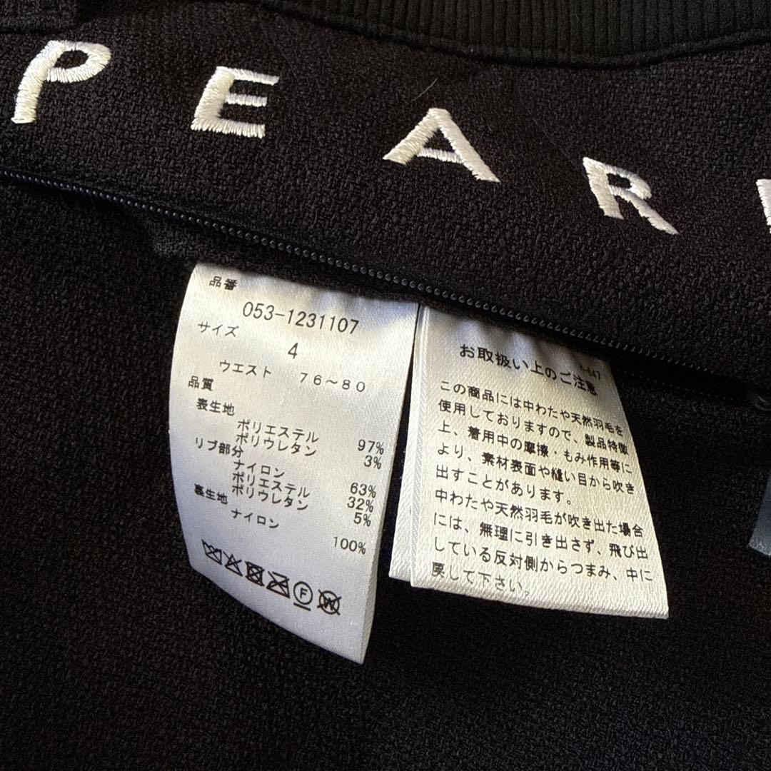 防寒　蓄熱　裏地付き　パーリーゲイツ　キルティング　パンツ　紺　M〜L相当　4