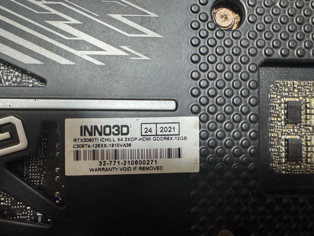 ポ*ン様 INNO3D RTX 3080Ti ICHILL X4 GDDR6X