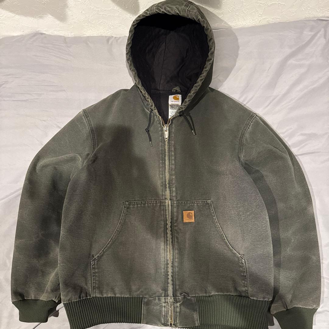 カーハート　アクティブジャケット　J130 モースグリーン