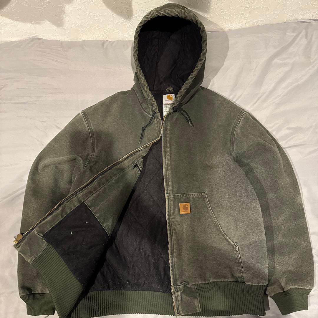 カーハート　アクティブジャケット　J130 モースグリーン