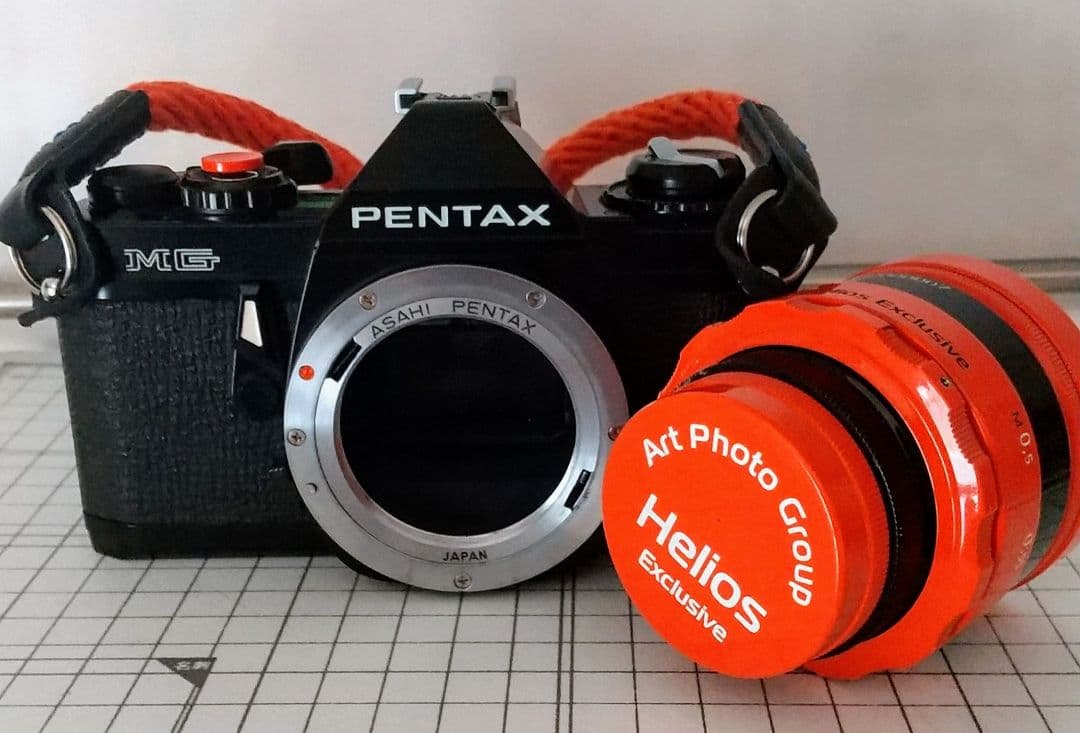 ペンタックス フイルム 一眼レフカメラ ヘリオス レンズ